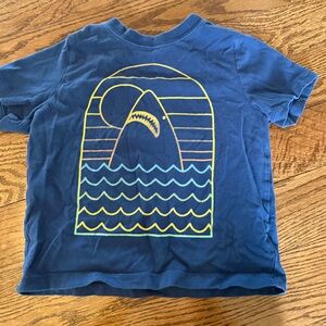 Hanna Anderson Navy Blue shark tee 3T